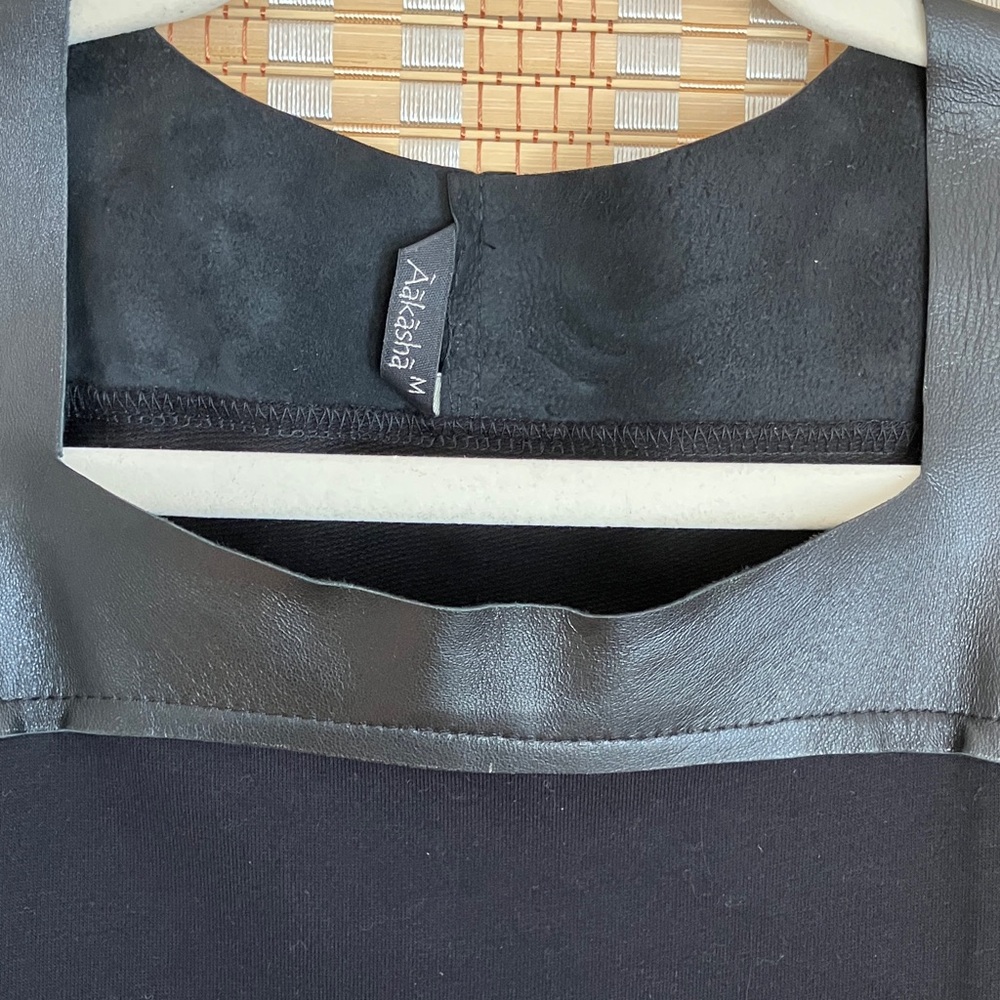 Aakasha knit and real leather dress - Picture 4 of 11